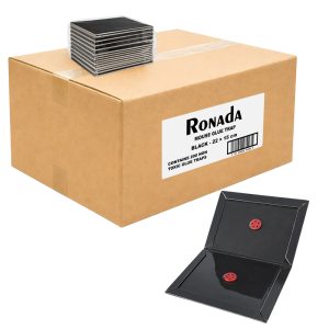 Ronada muizen lijmplanken zwart - Doos 100 stuks