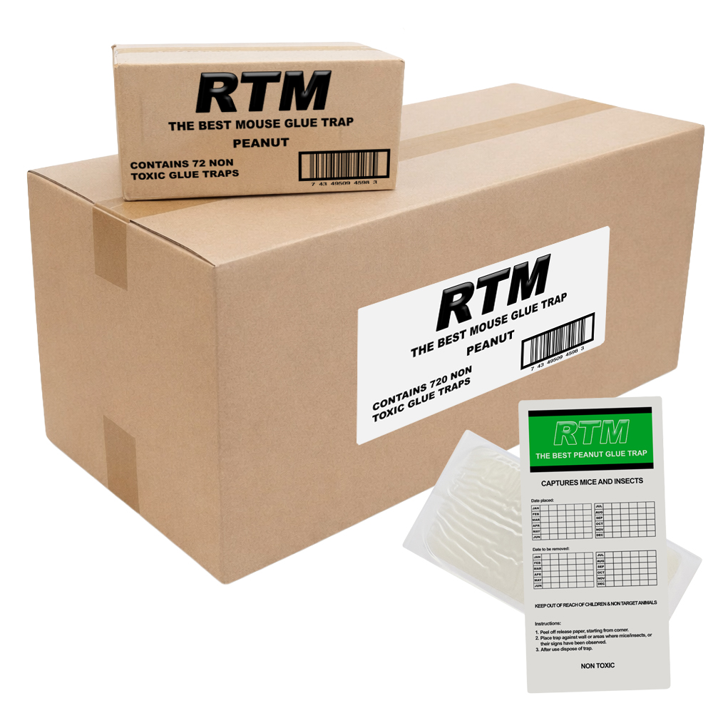 Muizen lijmplanken Trapper RTM Pinda - Doos 720 stuks
