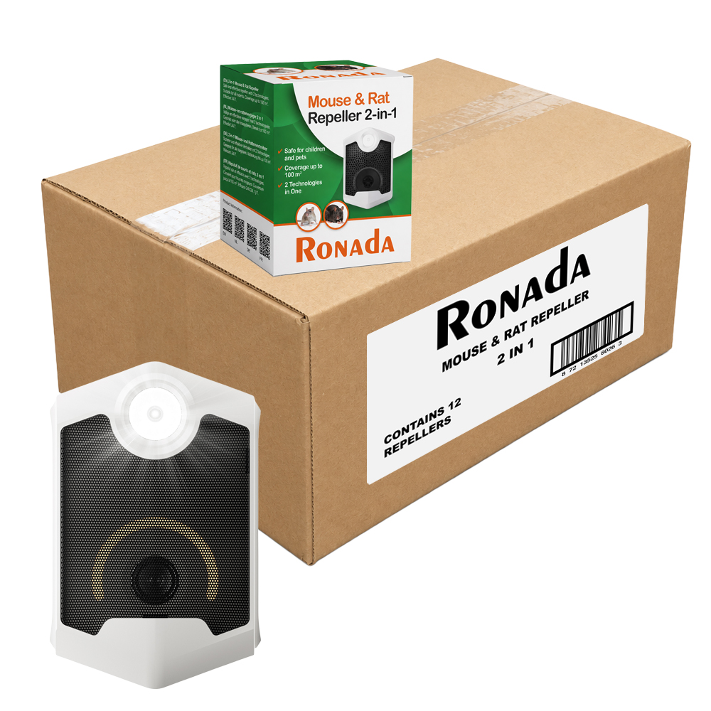 Ronada Muizen en rattenverjager (2 in 1) - Doos 12 stuks