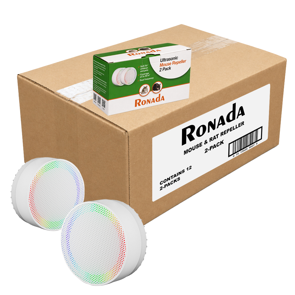 Ronada Muizen en rattenverjager 2-Pack - Doos 12 stuks