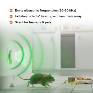 Ronada Ultrasone muizen en rattenverjager - Doos 12 stuks